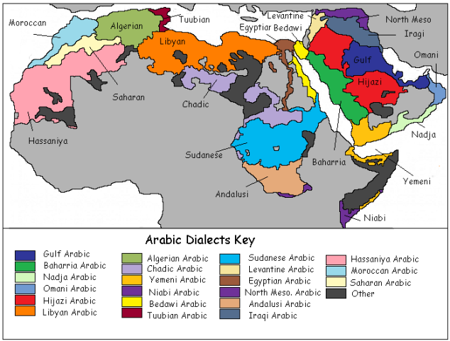 Arabic Dialects Map